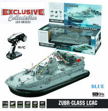 Load image into Gallery viewer, 1:110 2.4 GHz &quot;ZUBR&quot; Class Amphibious Hovercraft BLUE

