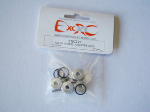 EXC127 - Aluminium Wheel Adapter 4pcs