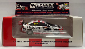 1:43 Jamie Whincup & Craig Lowndes' 2019 Holden 50th Anniversary Retro Bathurst Livery