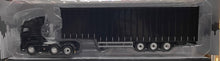 Load image into Gallery viewer, 1:50 Volvo Prime mover &amp; Curtain Side Trailer (Black)
