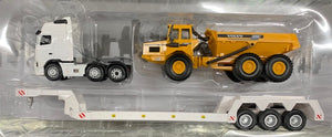 1:50 Volvo Prime mover & Low Loader + Articulated truck