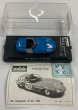 Load image into Gallery viewer, 1:43 Solido Retro Le Mans - DB Panhard #50 - 1959
