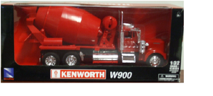 Kenworth W900 Cement Truck (Red)