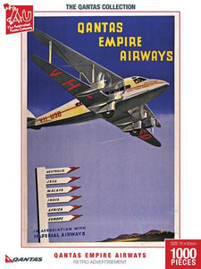 Qantas Empire Airways Retro Advertisement -  Puzzle - Puzzle -The Qantas Collection - 1000pc