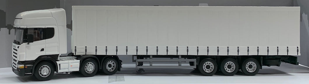 1:50 Scania Prime Mover & Curtain Side Trailer