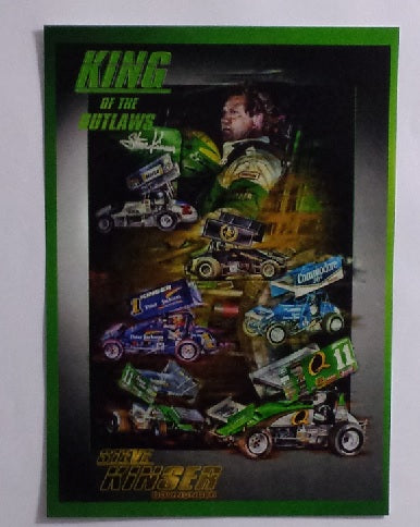 Steve Kinser King of The Outlaws A3 Poster