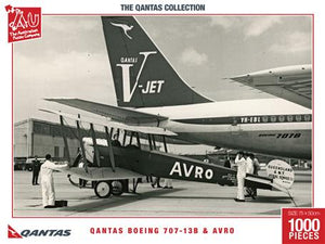 Qantas Boeing 707-13B & AVRO - Puzzle - Puzzle -The Qantas Collection - 1000pc