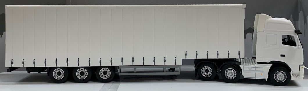 1:50 Volvo Prime mover & Dropdeck Curtain Side Trailer