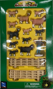 1:32 Country Life Farm Accessory Set (Goats black and brown)