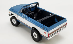 1:18 1972 Chevy K/5 Blazer - Medium Blue Poly & White