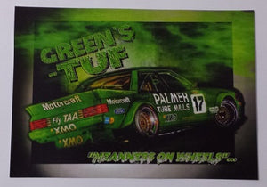 1984 Dick Johnson Ford XE Bathurst Green's Tuff A3 Poster