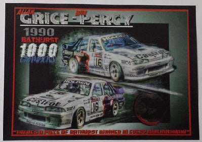 1990 Bathurst 1000 Champion Allan Grice Win Percy A3 Poster