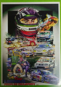 Craig Lowndes 100 Wins "Peoples Champion" A3 Poster